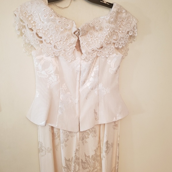 Vintage Ivory Dress, Cachet by Bari Protas - Picture 7 of 11